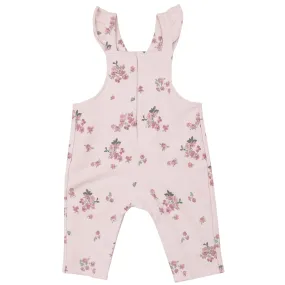 Front Pocket Ruffle Overall - Woodsorrel