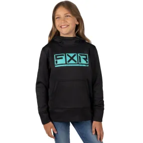 FXR Podium Tech Pullover Hoodie Sweatshirt Black/Mint