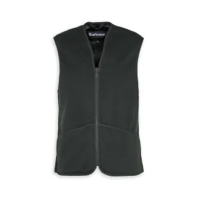 Gilet Barbour Warm Pile Waistcoat Zip Verde Uomo