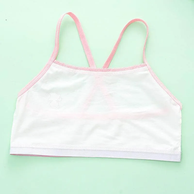 Girls' Sports Vest for Primary School Students - Comfortable Cotton Underwear