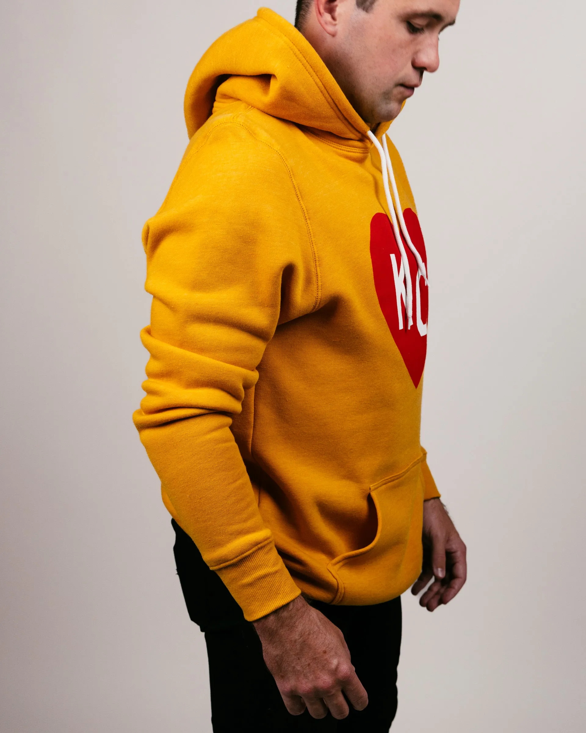 Gold & Red KC Heart Hoodie