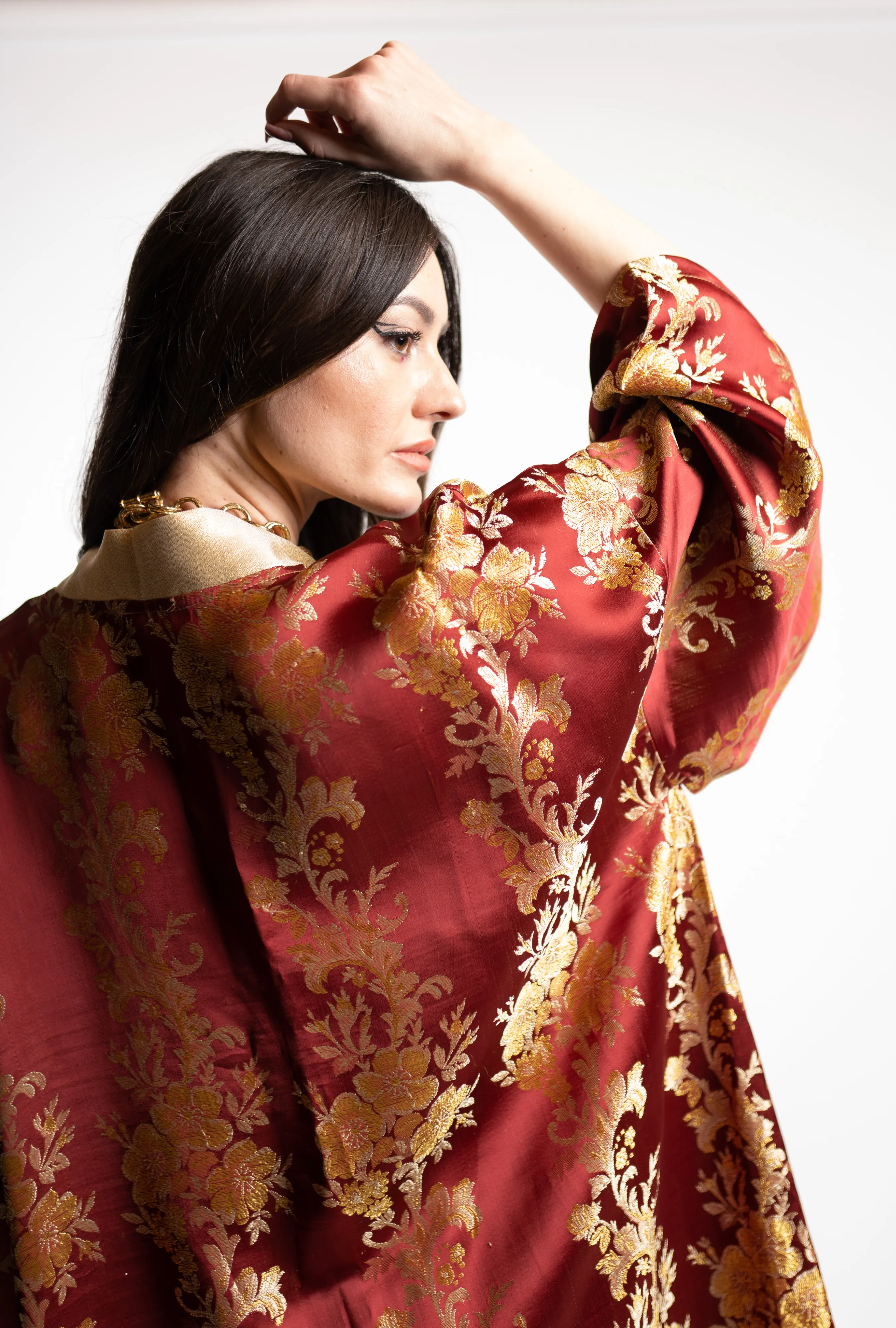 Golden Flowers Kimono