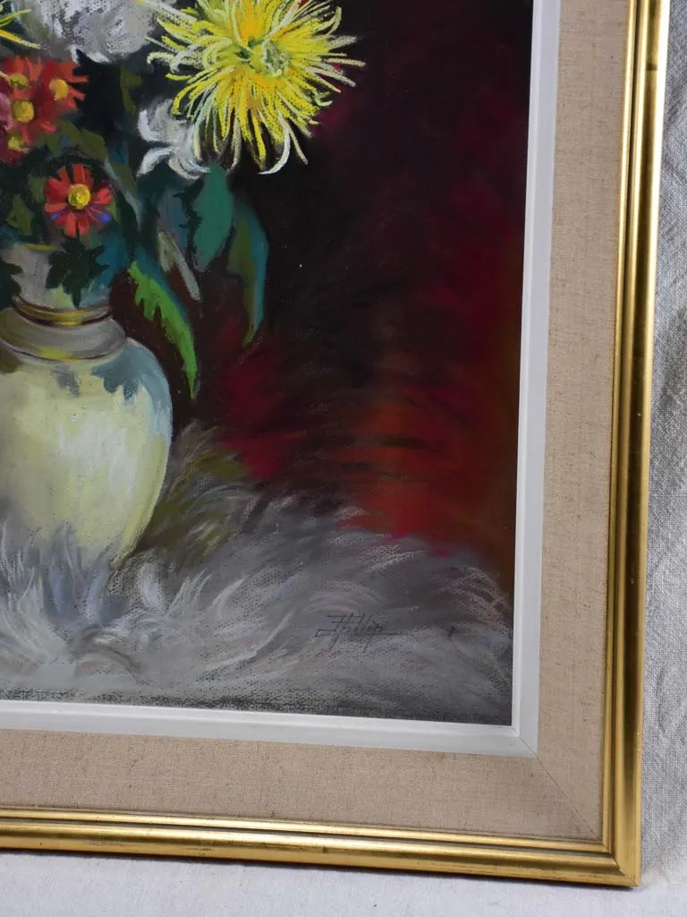 Gouache floral still life - Laure Alexandre Phlip (1910-1999) 25¼" x 30¾"