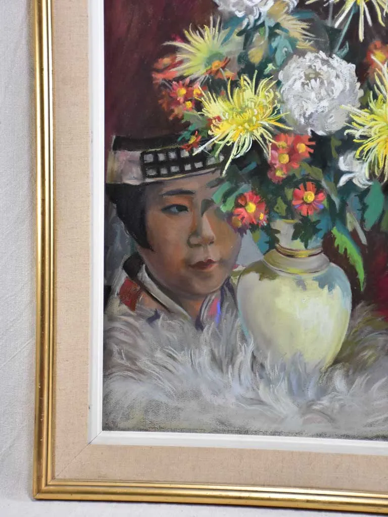 Gouache floral still life - Laure Alexandre Phlip (1910-1999) 25¼" x 30¾"