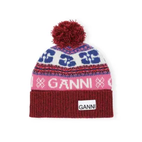 Graphic Wool Beanie (Multicolour)