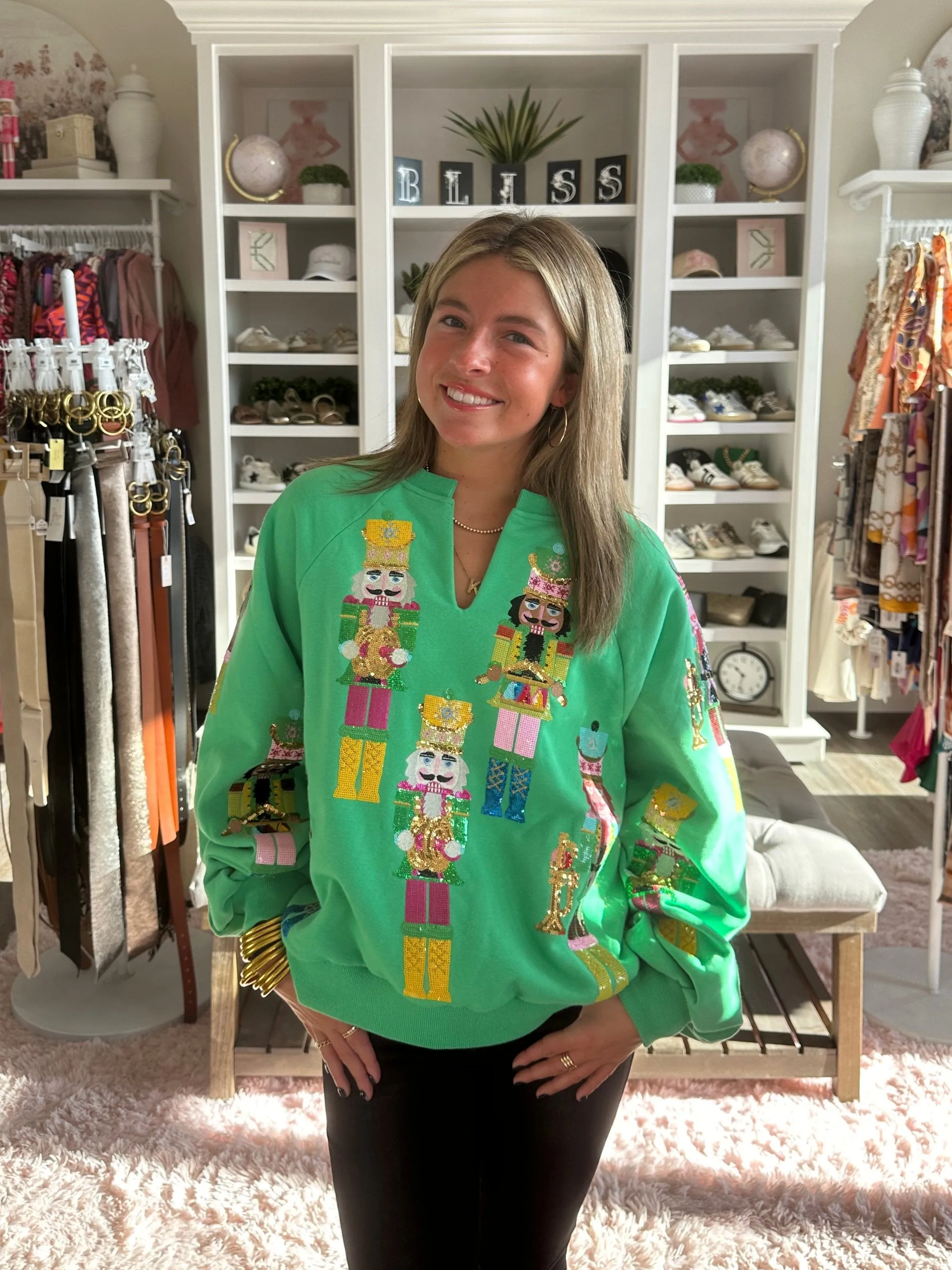 Green Nutcracker Band Sweatshirt