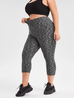 High Waist Capris Plus Size Sports Leggings & Pants