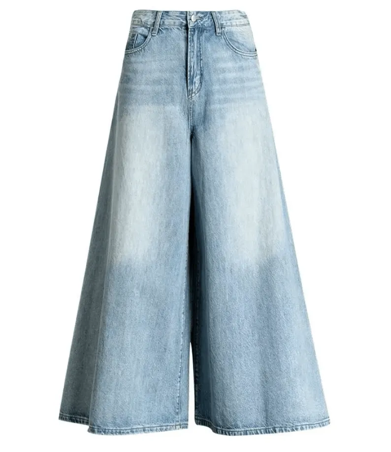 High Waist Oversized Bell Bottom Jeans