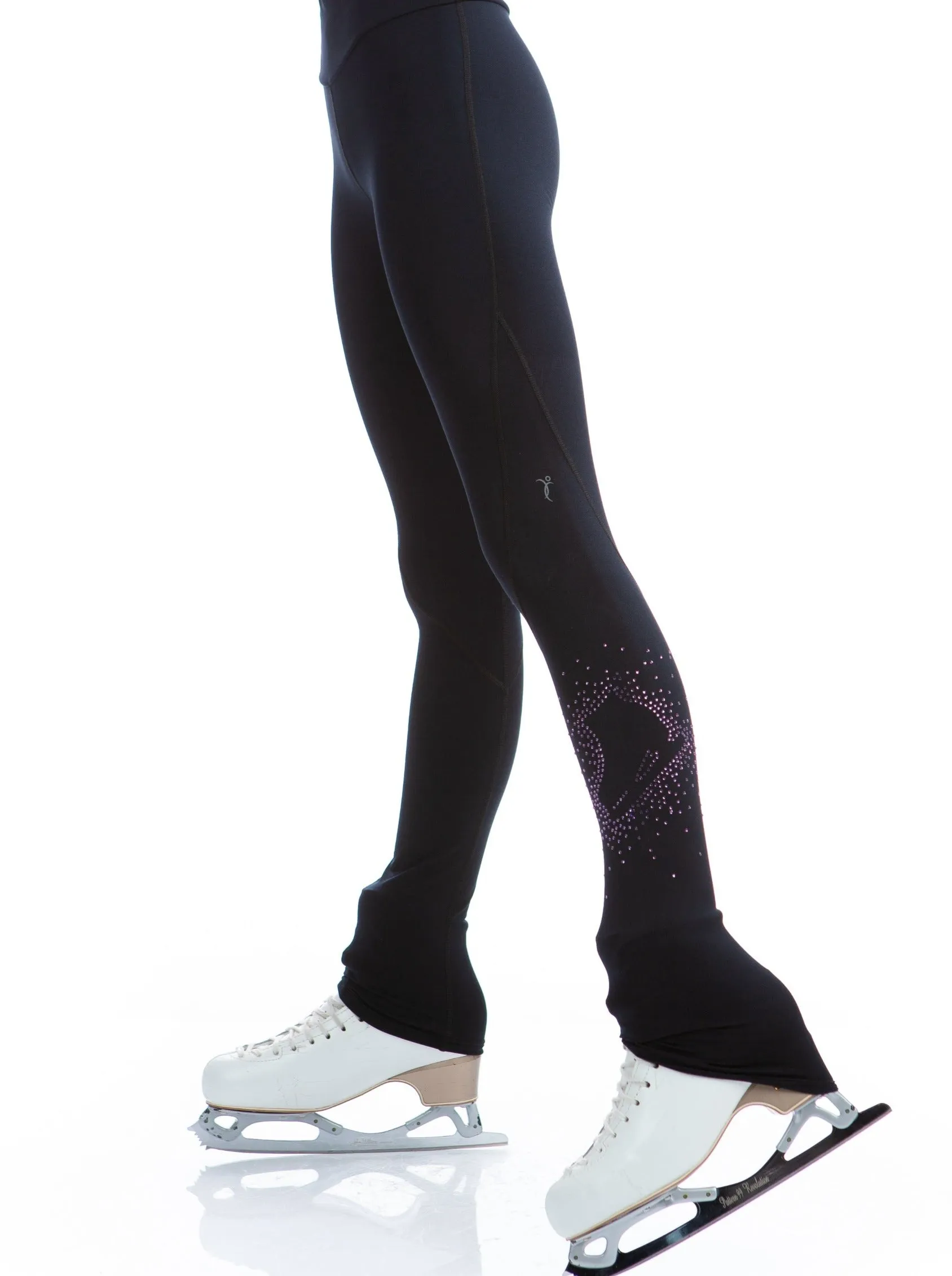 High Waist Pastel Sprinkle Skate Legging - Lilac