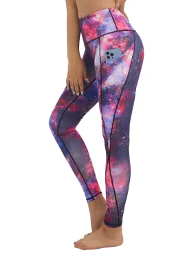 High Waist Side Pockets Jogging Pants galaxy_Jogging