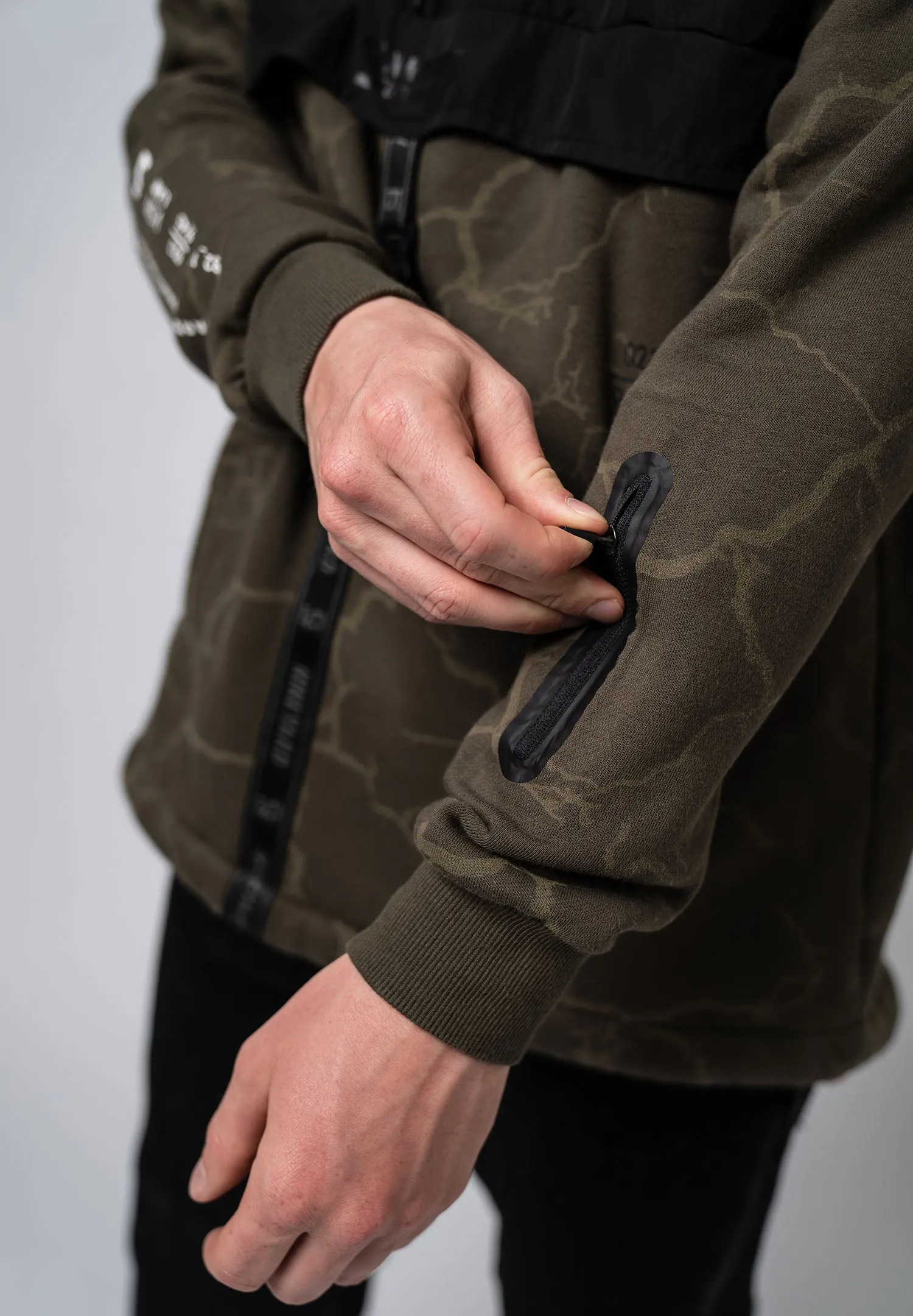 Hooded Half-Zip Jacket