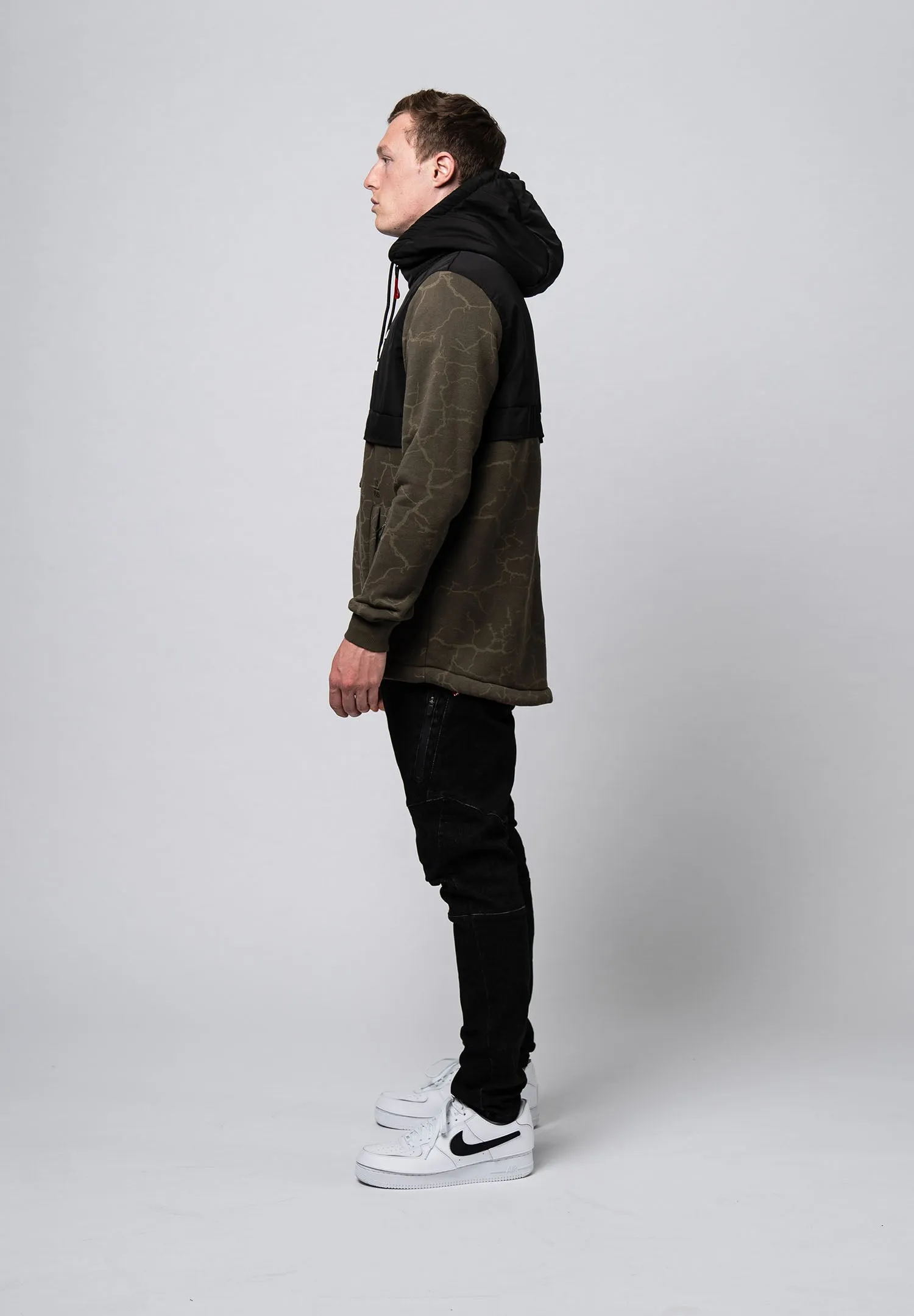 Hooded Half-Zip Jacket