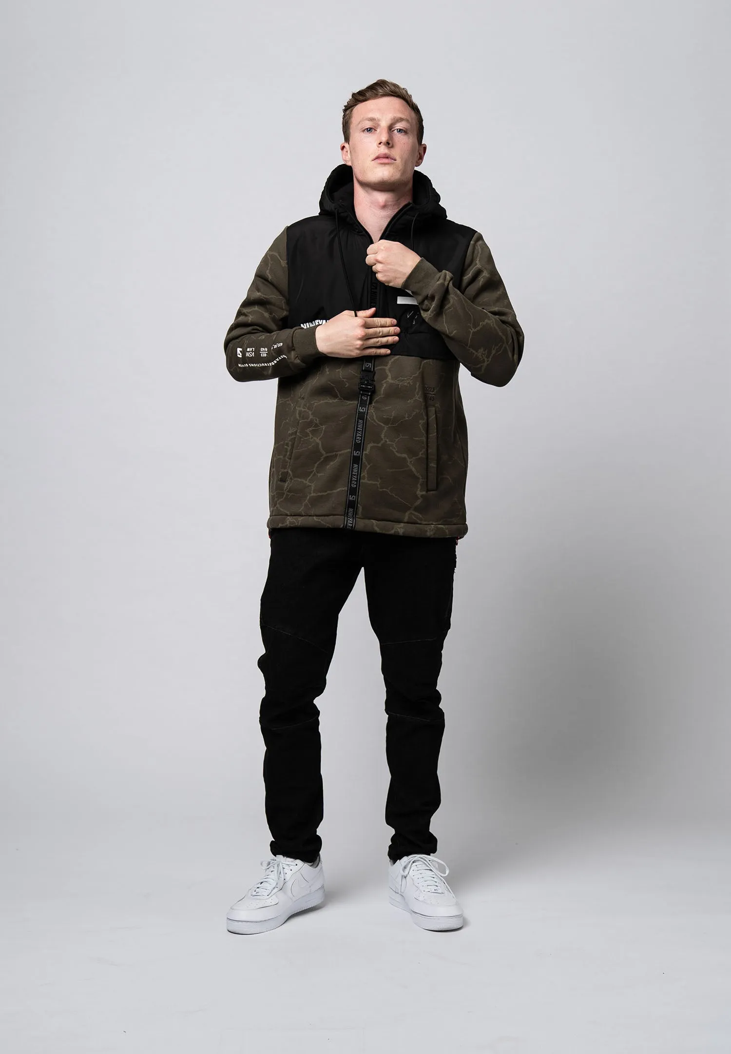 Hooded Half-Zip Jacket