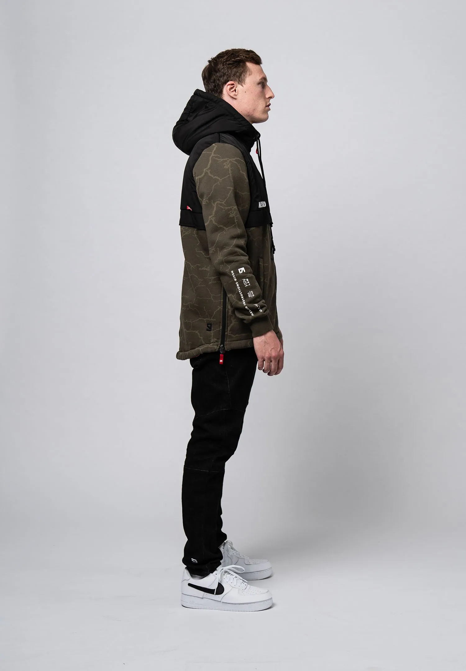 Hooded Half-Zip Jacket