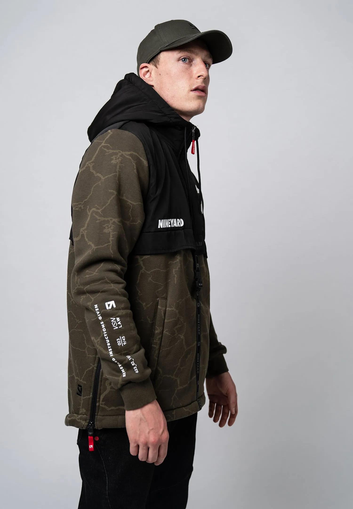 Hooded Half-Zip Jacket