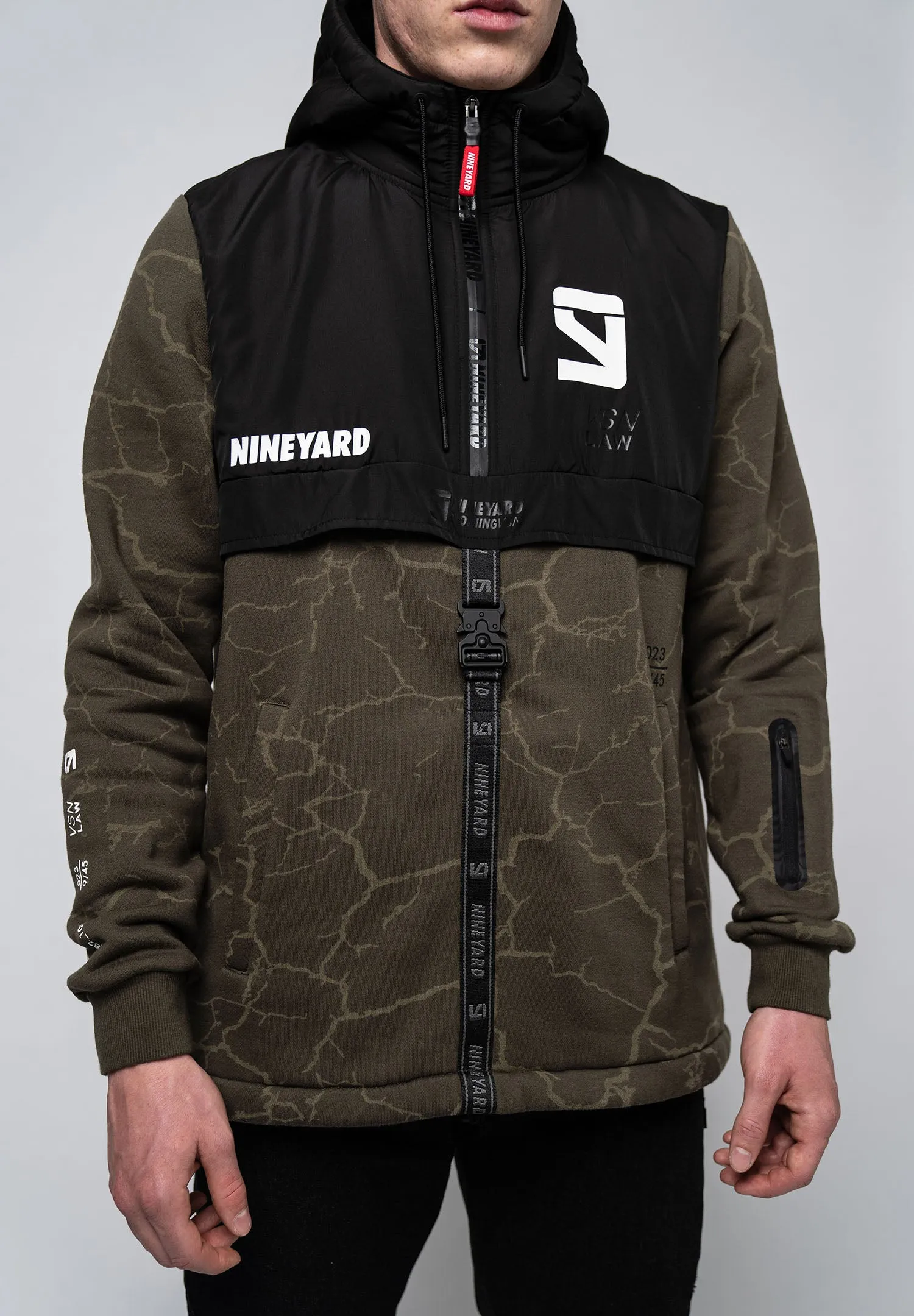 Hooded Half-Zip Jacket
