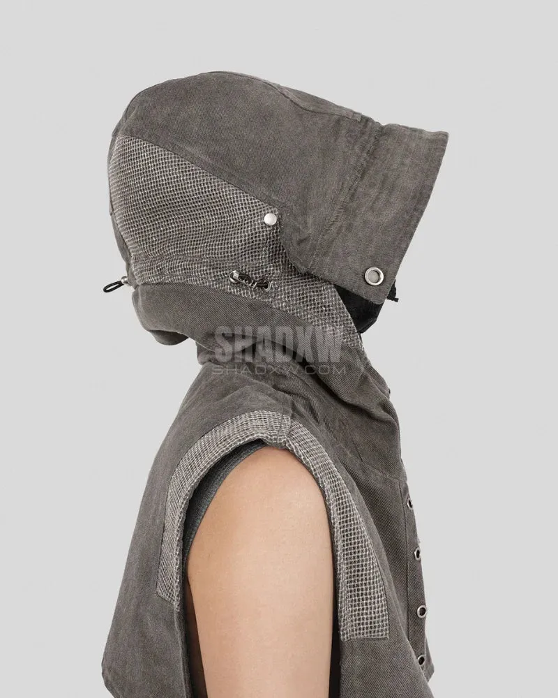 Hooded Vest Gray