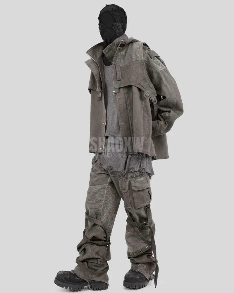 Hooded Vest Gray