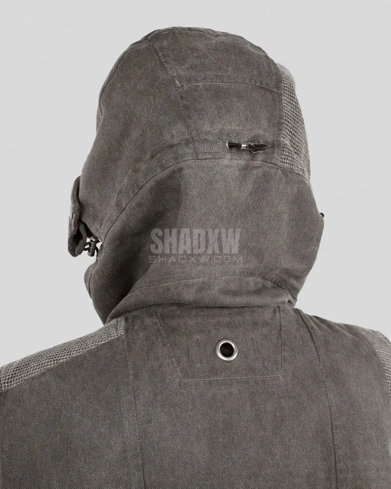 Hooded Vest Gray