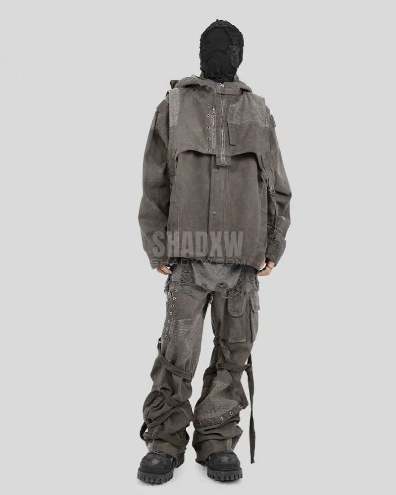 Hooded Vest Gray