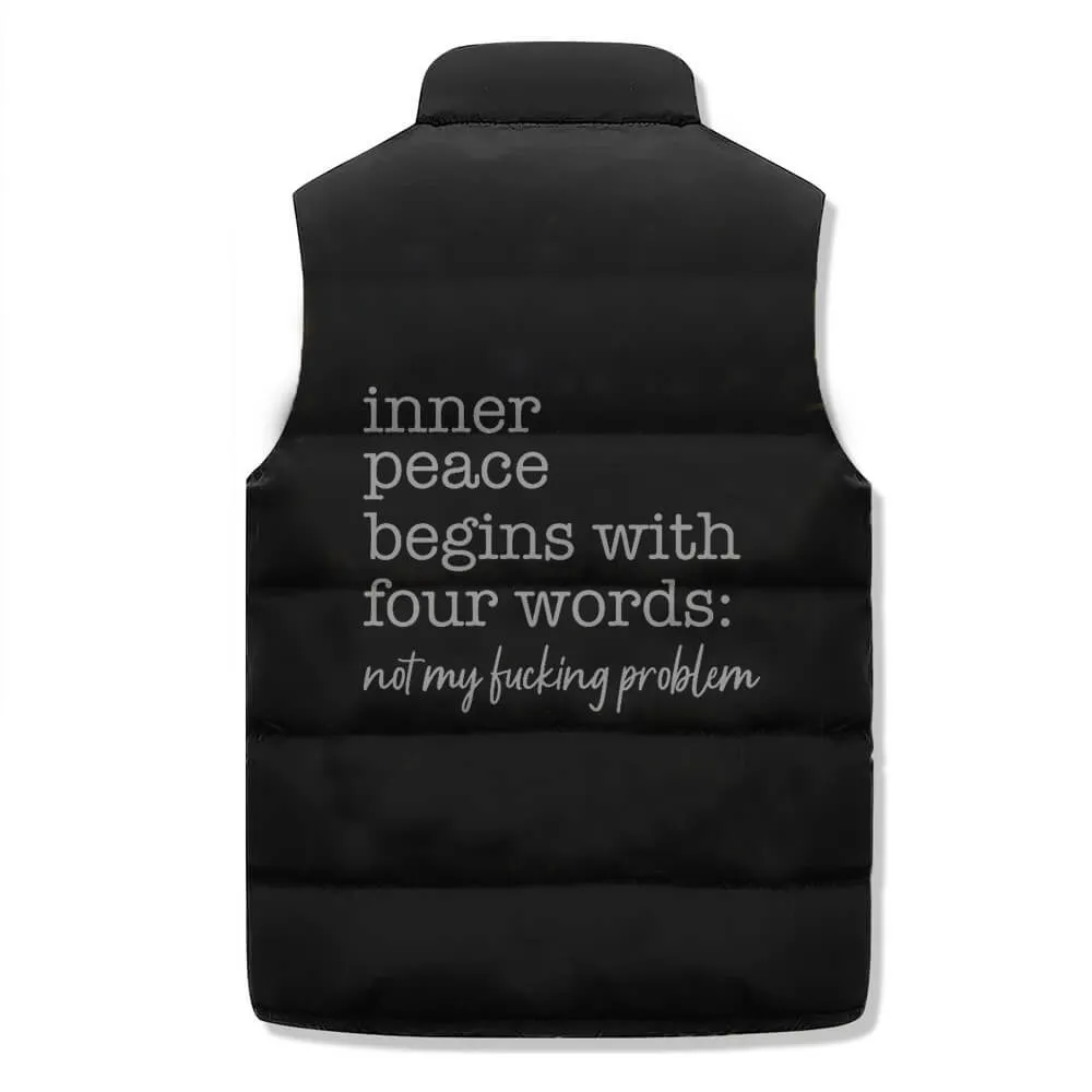Inner Peace Begins With Four Word Warm Vest Top