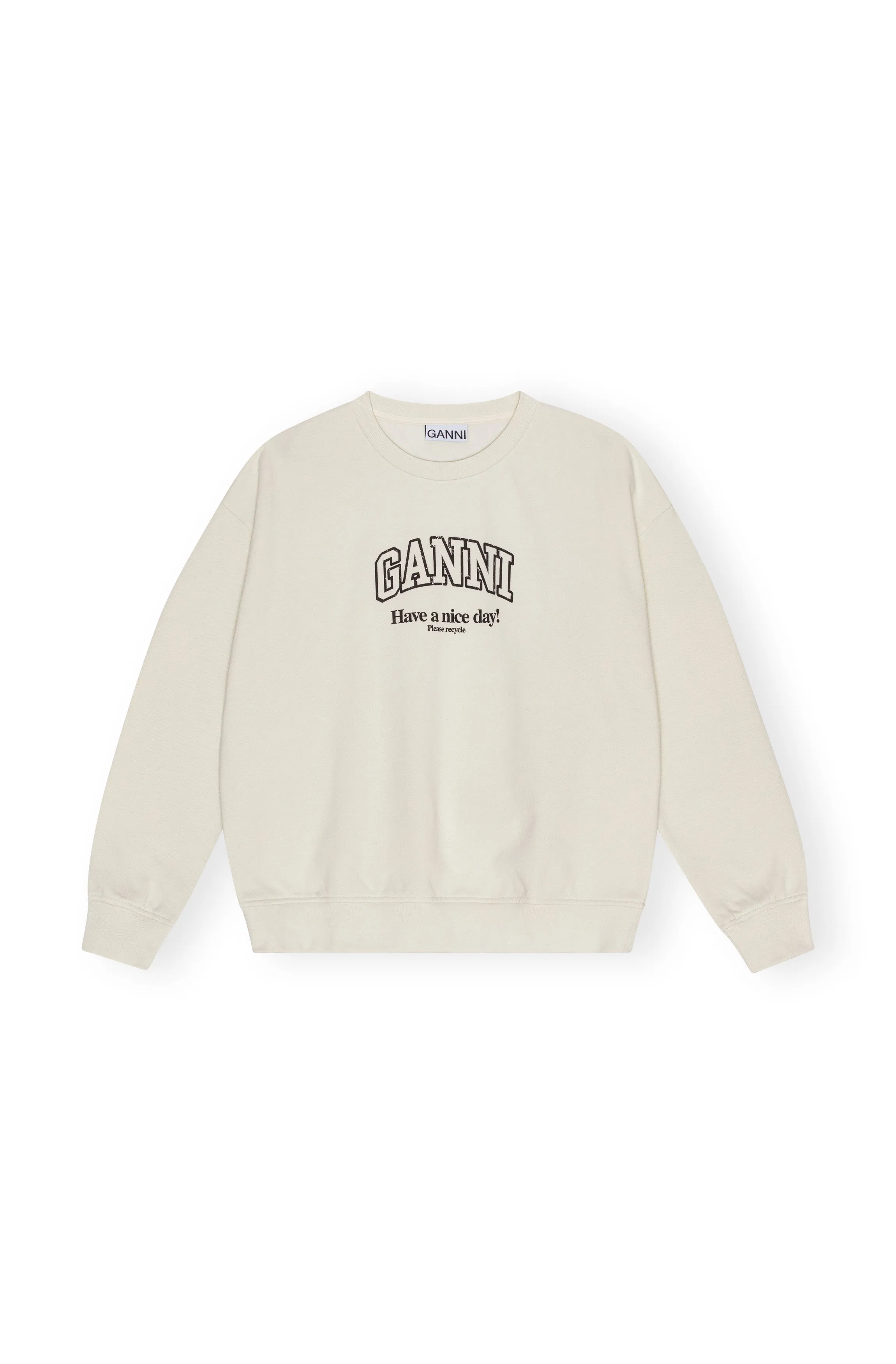 Isoli Ganni Oversized Sweatshirt - Egret