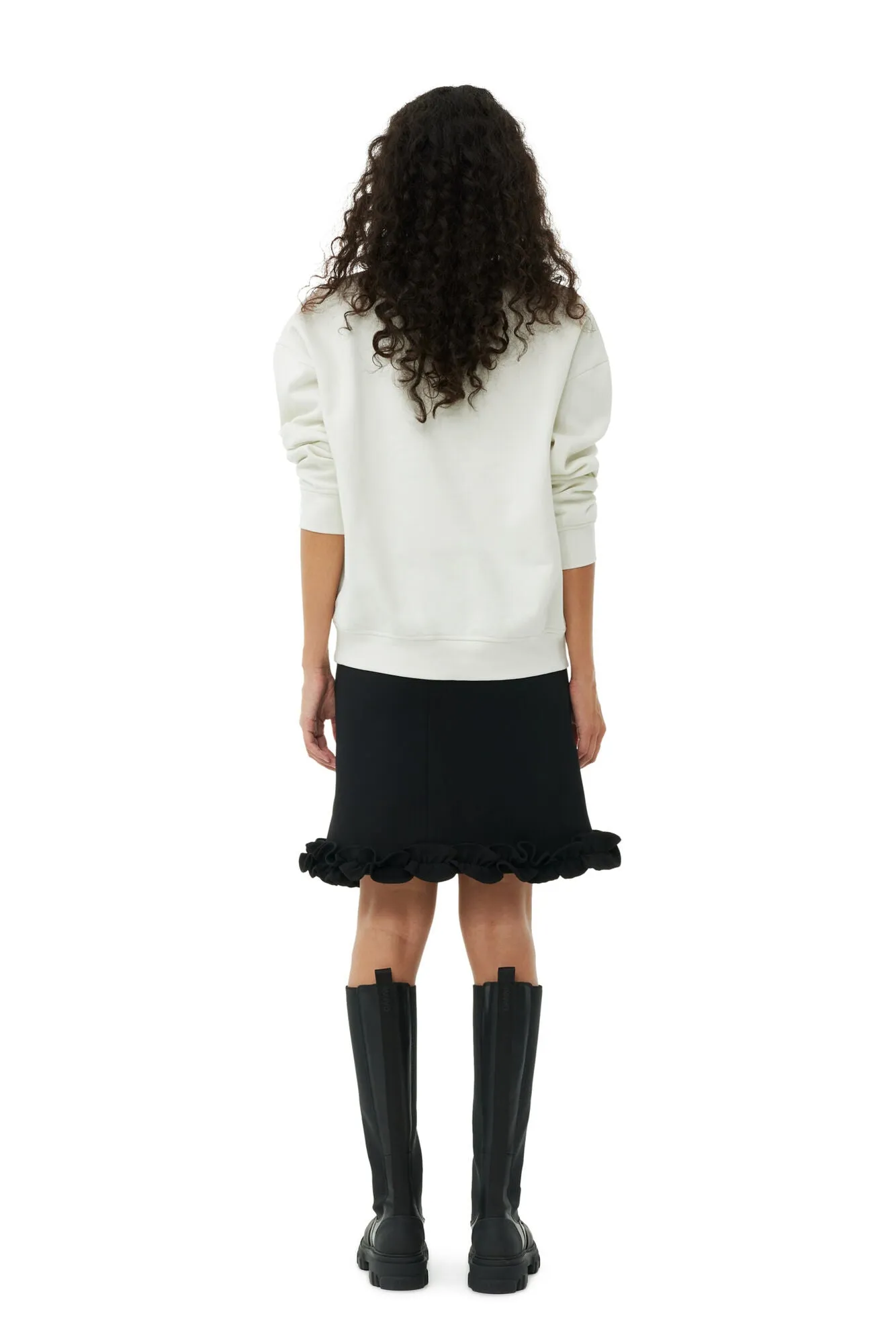 Isoli Ganni Oversized Sweatshirt - Egret