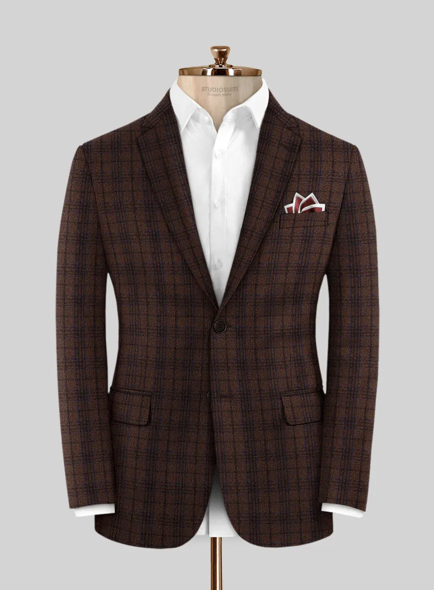 Italian Aspar Brunette Wool Jacket