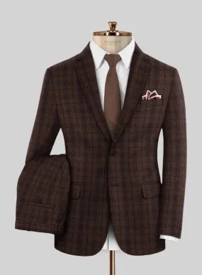 Italian Aspar Brunette Wool Suit
