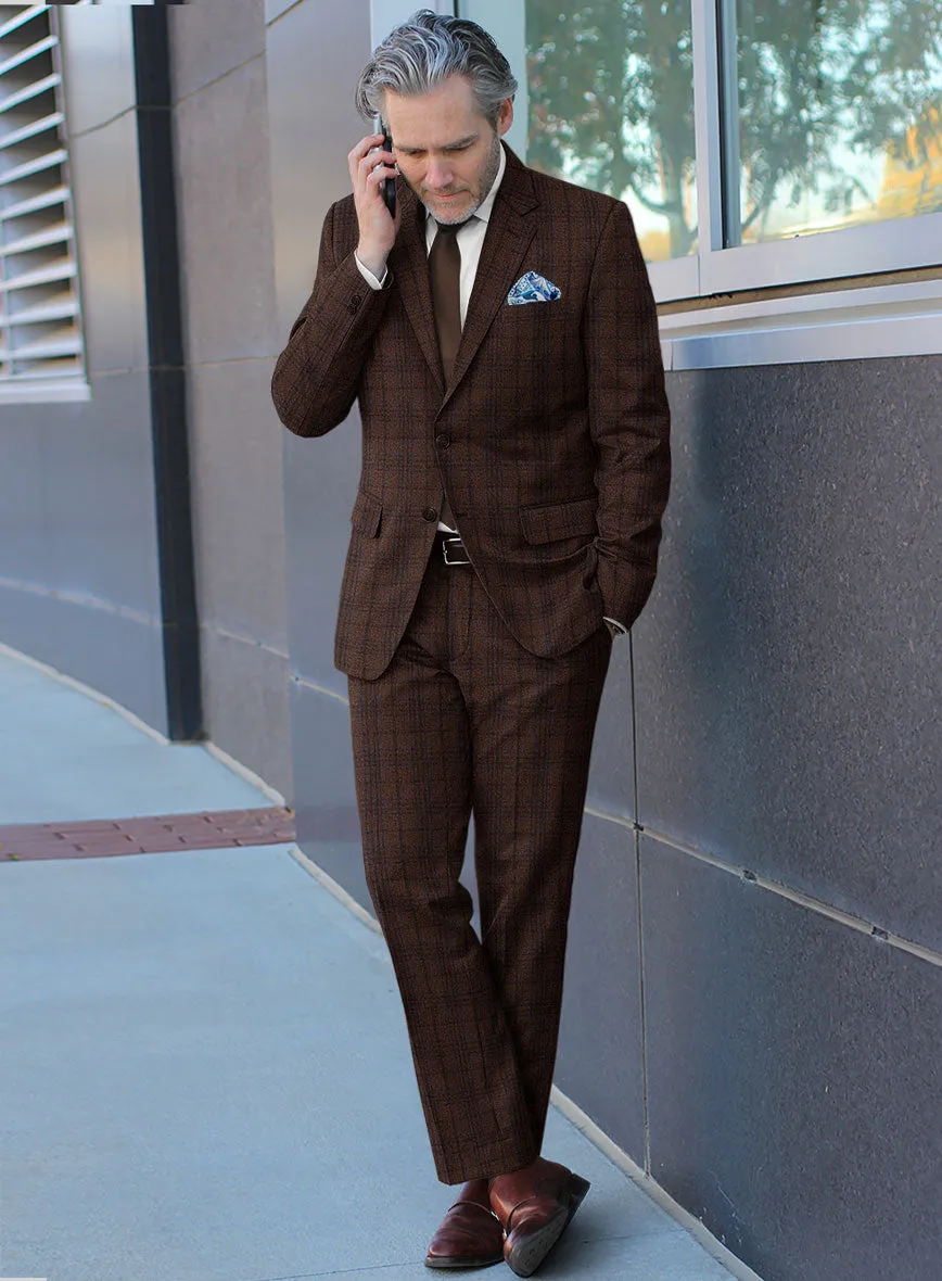 Italian Aspar Brunette Wool Suit