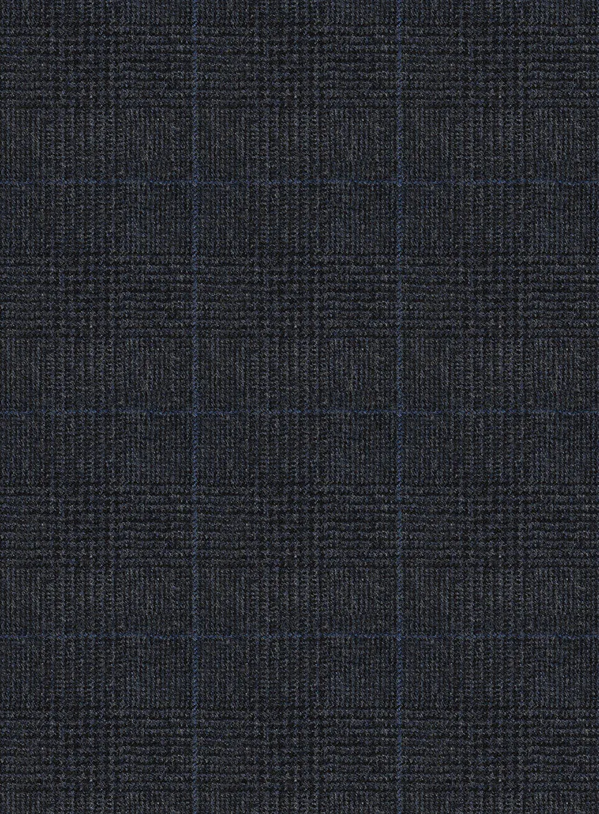 Italian Burta Blue Glen Flannel Jacket