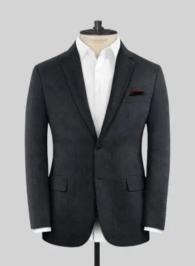 Italian Burta Blue Glen Flannel Jacket