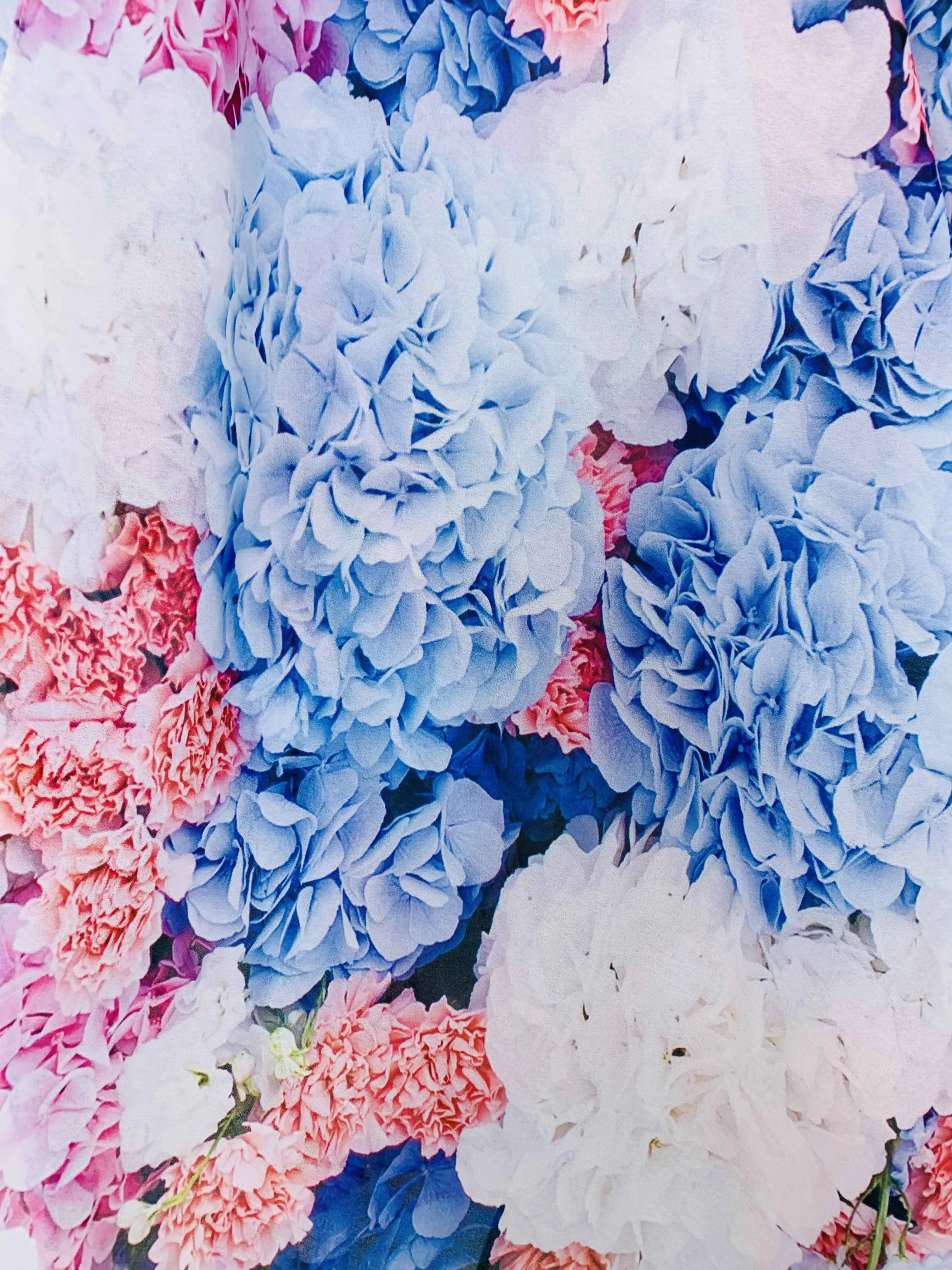 JC071017 Blue-Pink Hydrangea Kimono