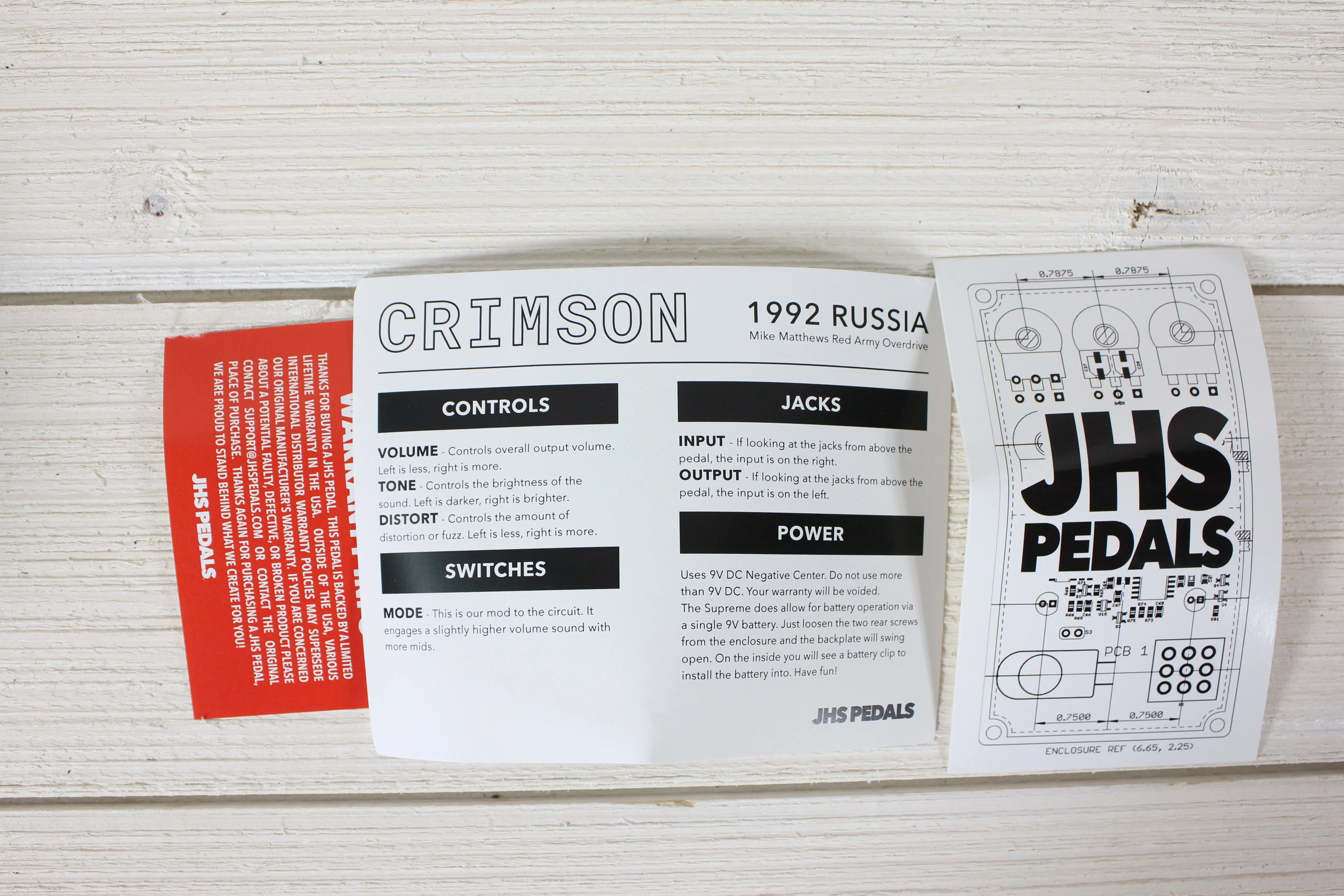 JHS Pedals Legends of Fuzz: Crimson