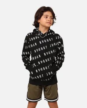 Jordan Kids' Essential AOP Pullover Hoodie Black