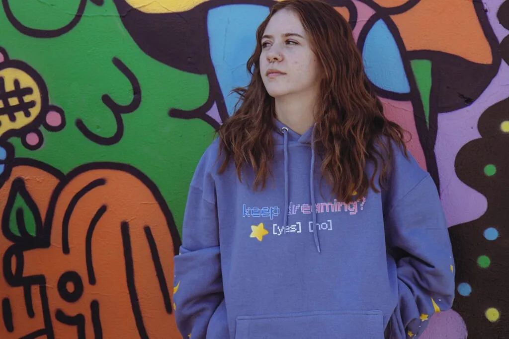 Keep Dreaming Pullover Hoodie Vista Blue