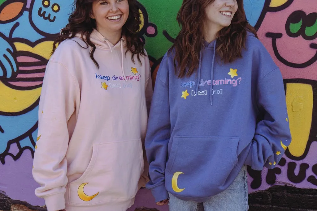 Keep Dreaming Pullover Hoodie Vista Blue