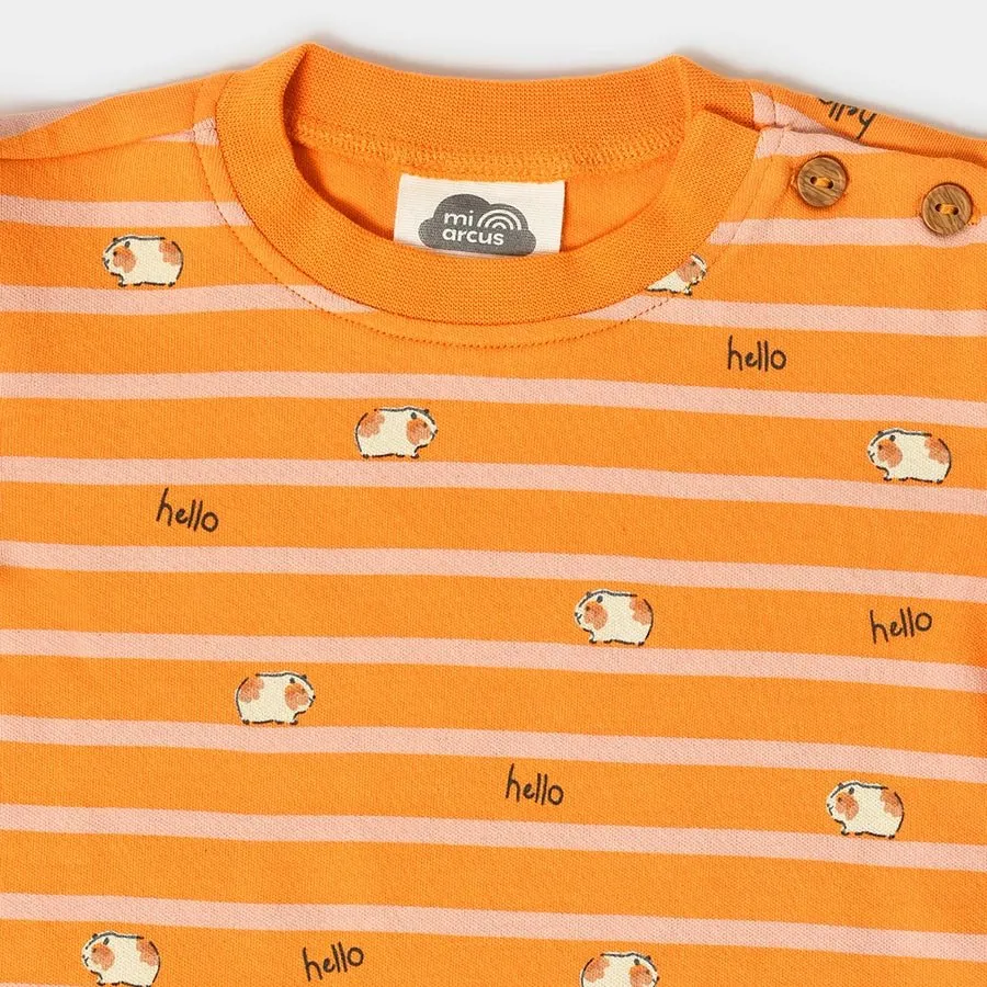 Kids Printed Sweatshirt & Pyjama Set
