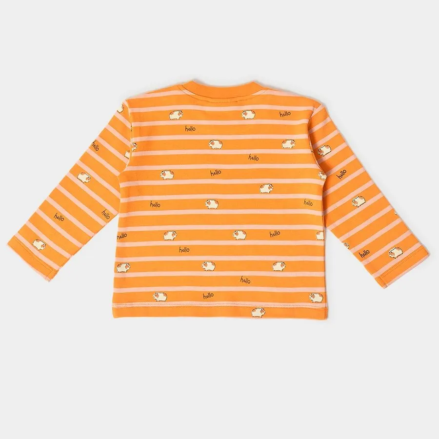 Kids Printed Sweatshirt & Pyjama Set
