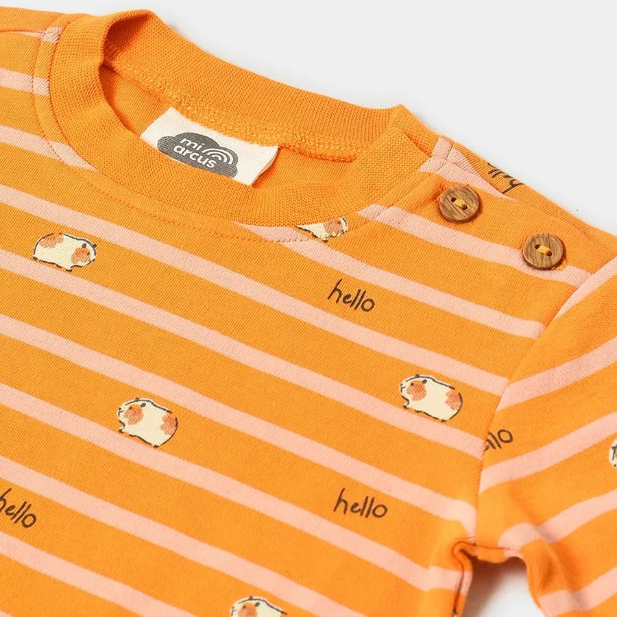 Kids Printed Sweatshirt & Pyjama Set