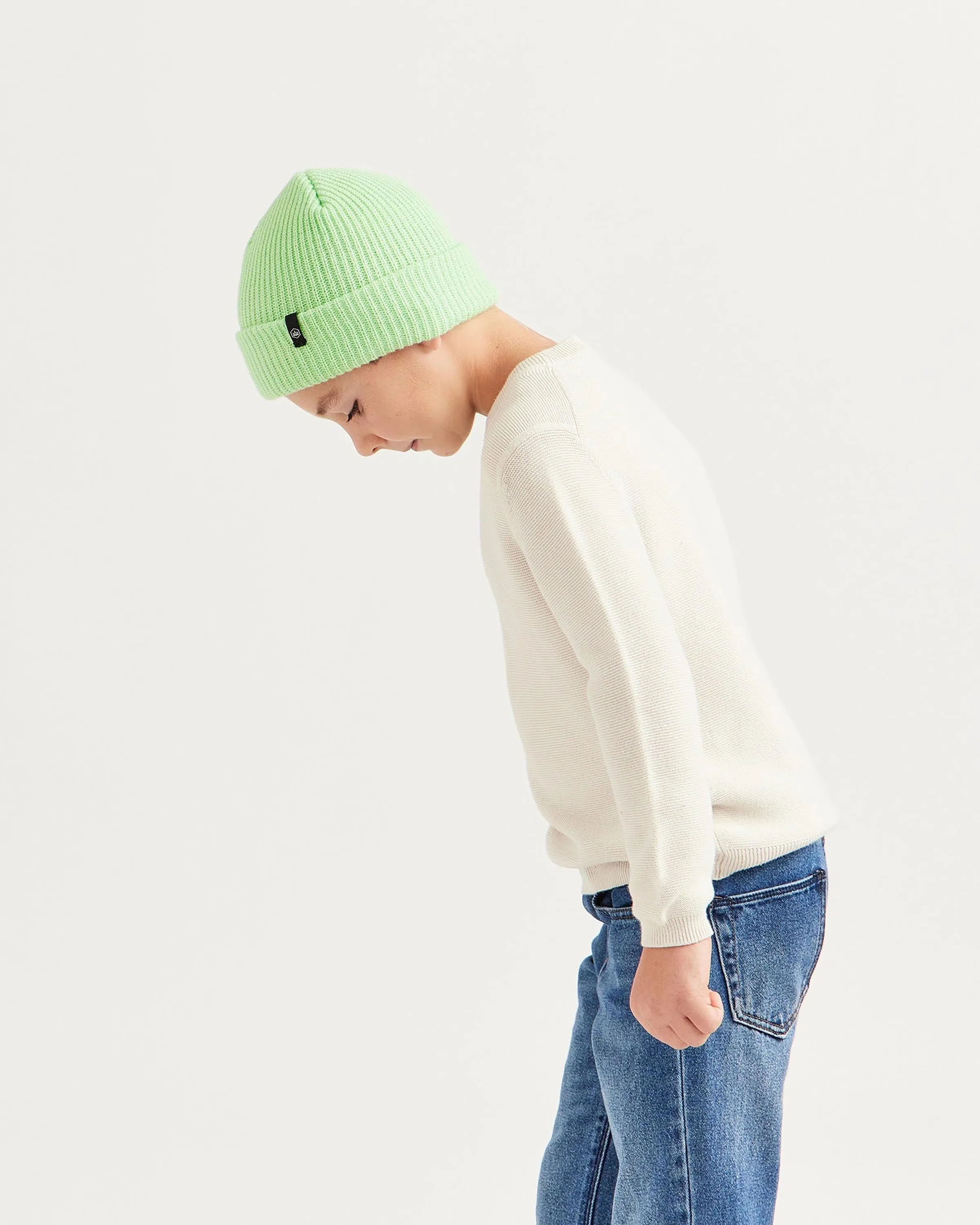Kids Ranger Beanie in Lime