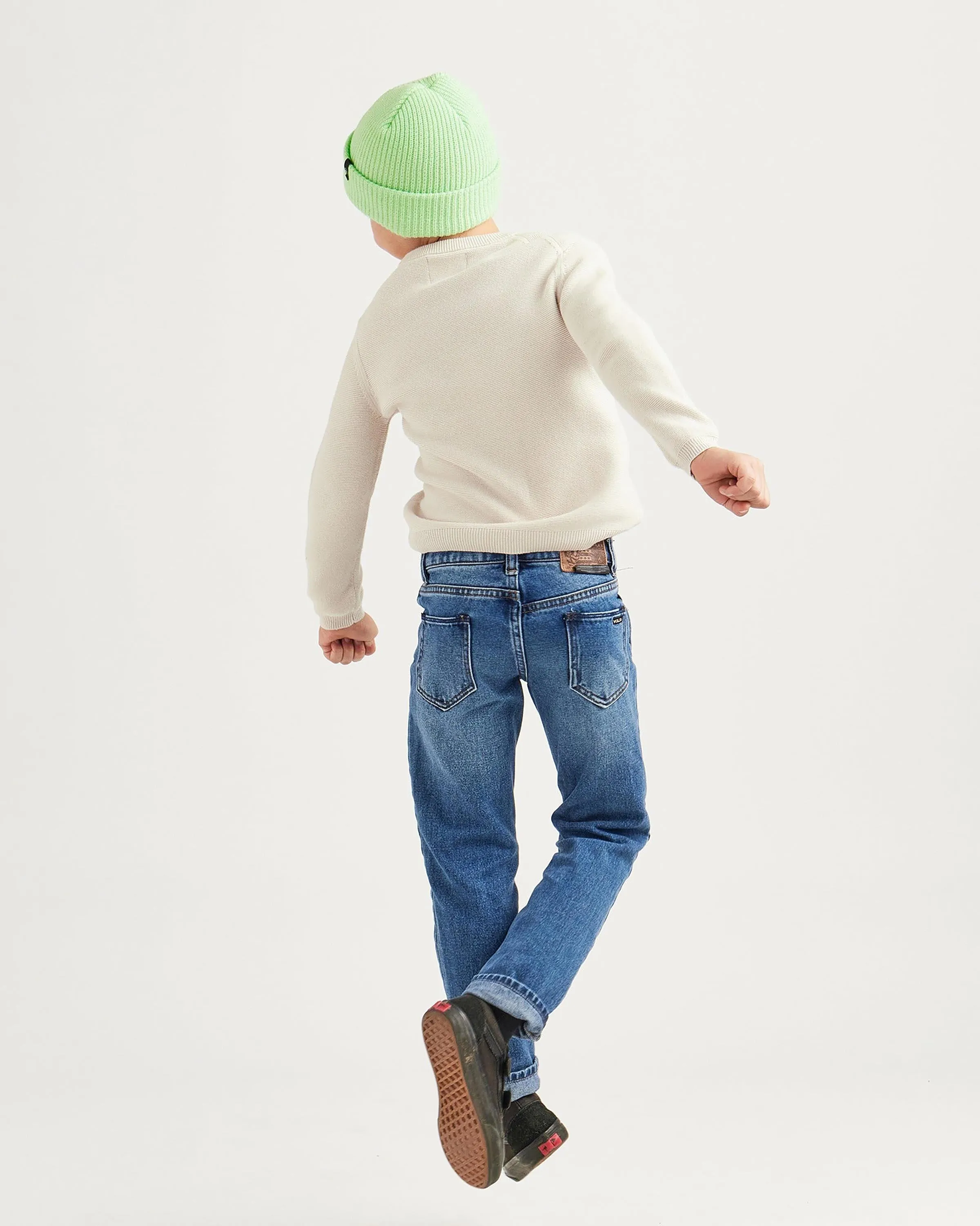 Kids Ranger Beanie in Lime