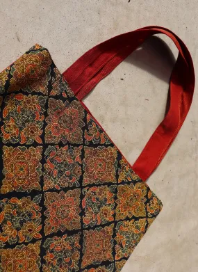 Kimono Tote-Red x Blue