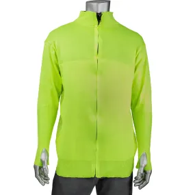 Kut Gard J645HV-2.5CM-TH-XL ATA Blended Hi-Vis Cut Resistant Jacket with Thumb Holes