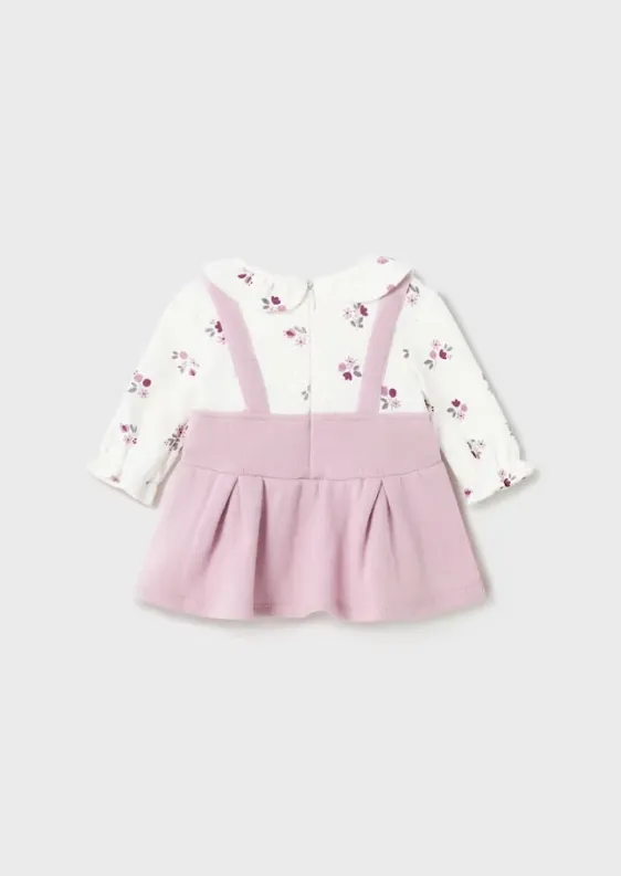 Lavender Faux Overall Dress