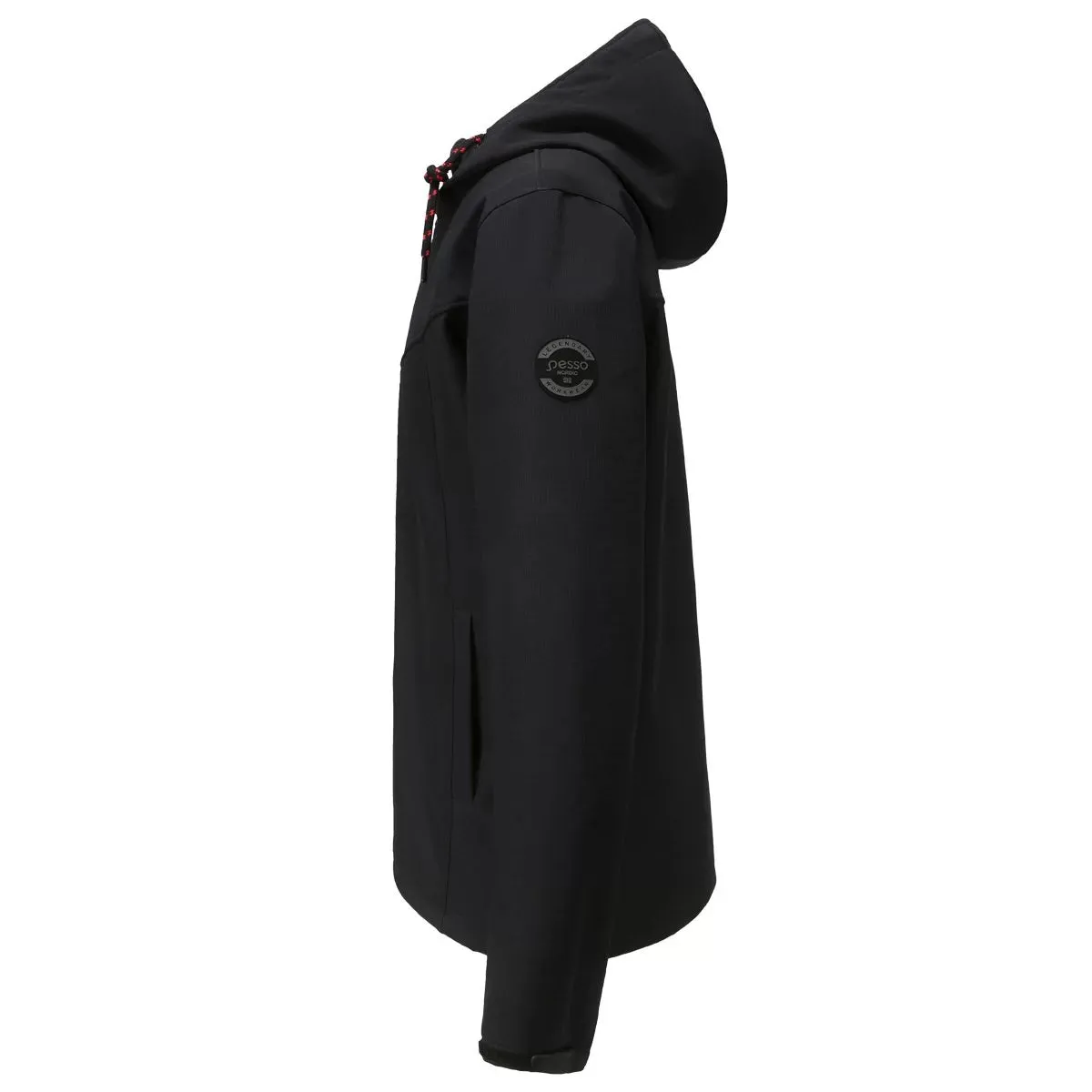 LEO, RIPSTOP SOFTSHELL JACKET PESSO LEO, BLACK