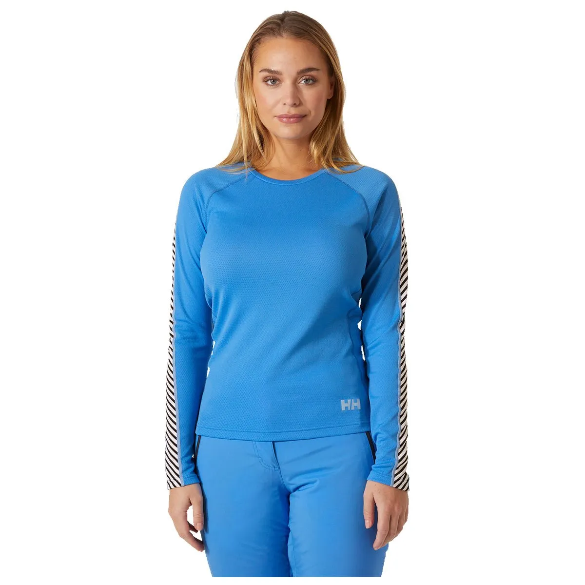 LIFA® ACTIVE Stripe Crew Base Layer - Ultra Blue