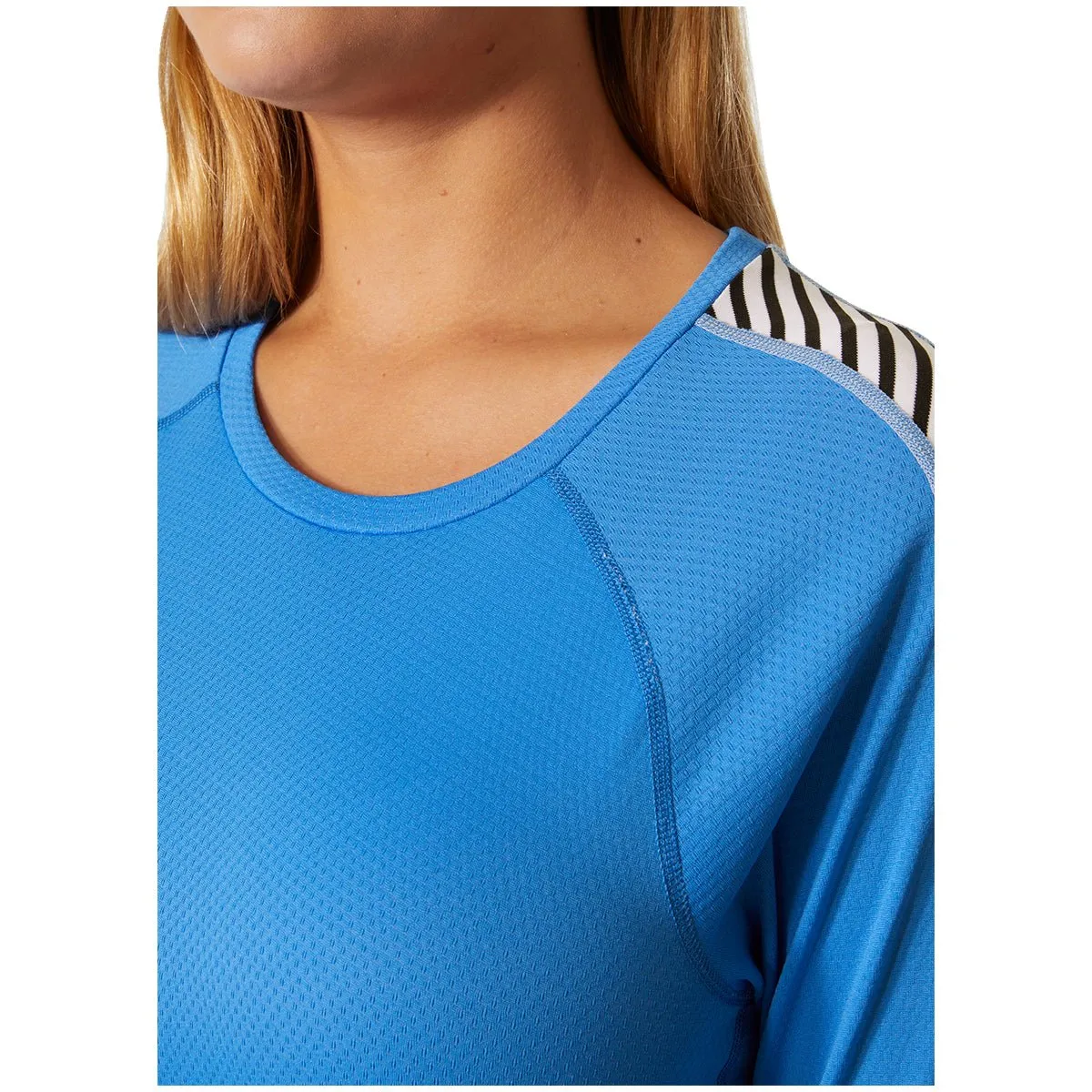 LIFA® ACTIVE Stripe Crew Base Layer - Ultra Blue