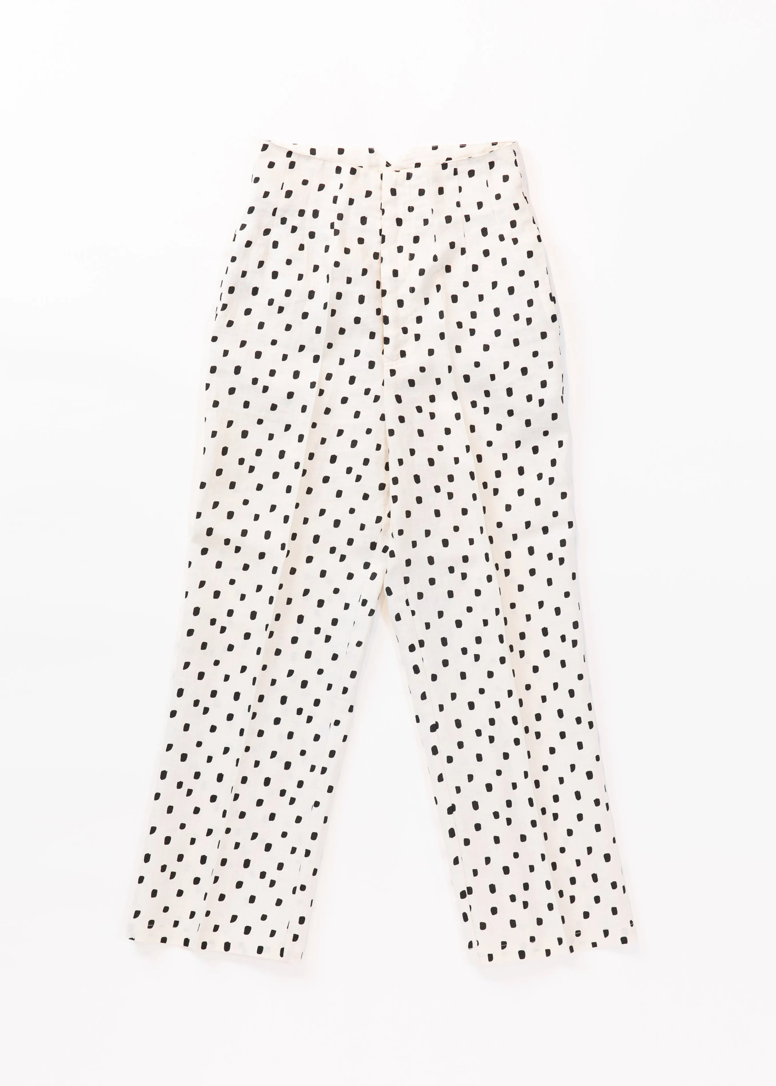 Linen high waist pants