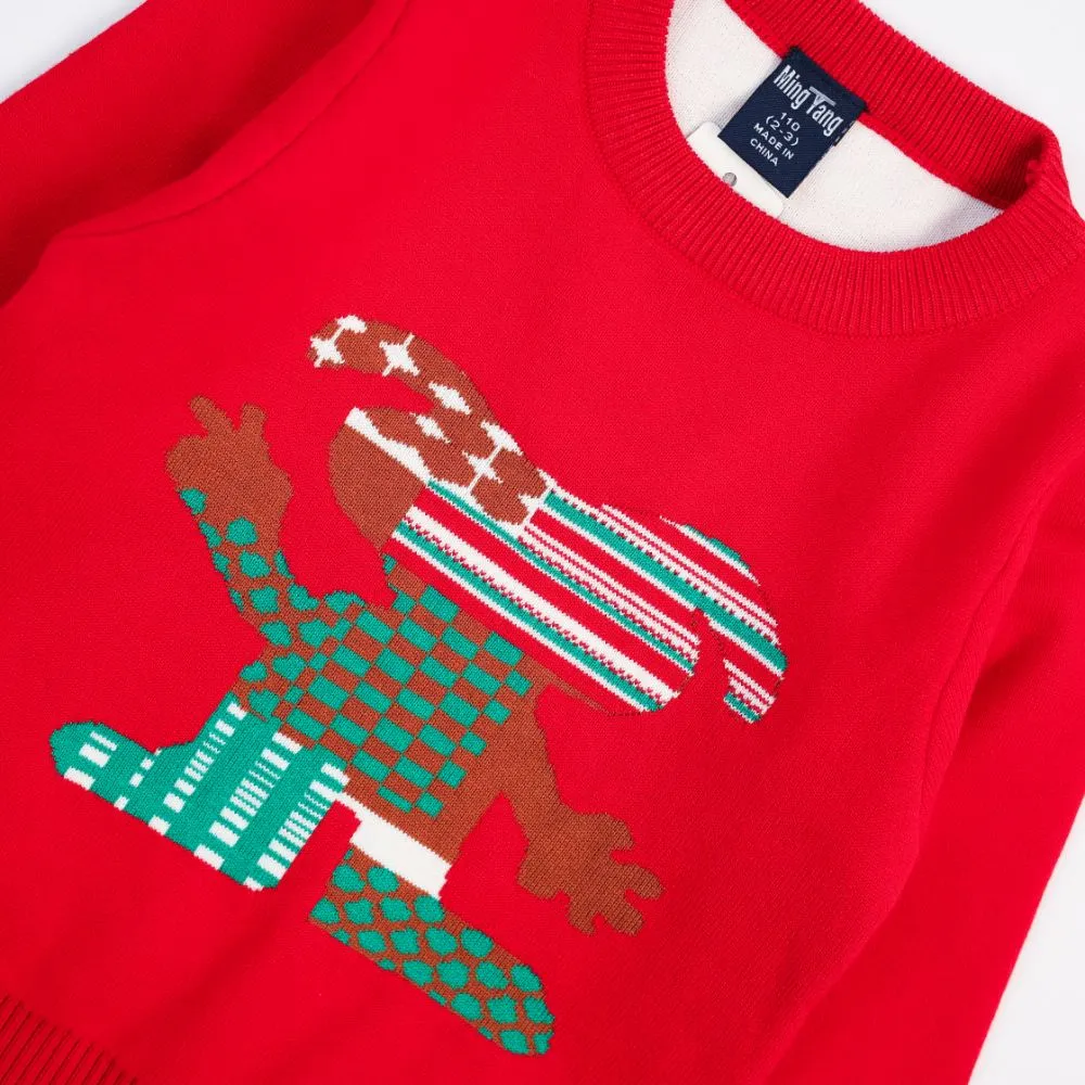 Little Hero Red Slim Fit Pullover 7270